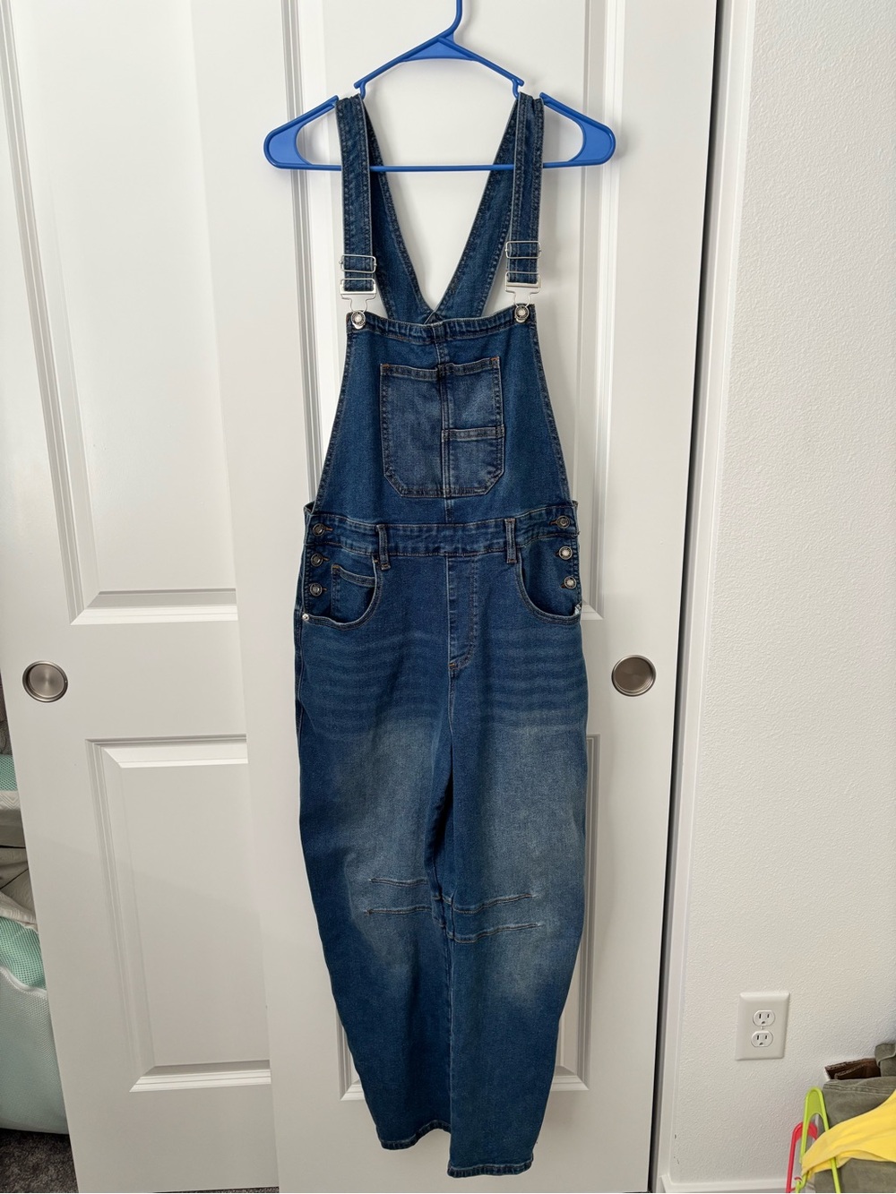 Classic Dark Blue Denim Overalls